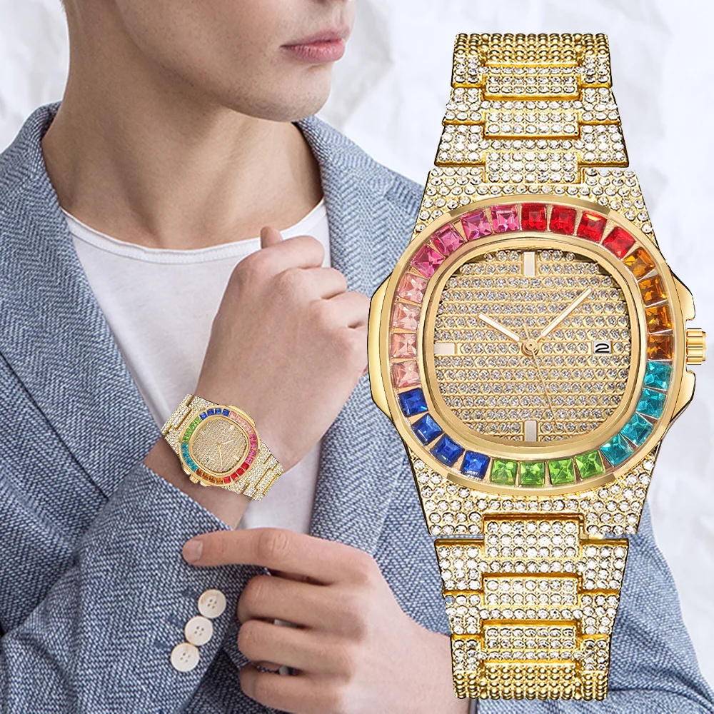 3pcs Watch+Necklace+Bracelet L - Luxury Watch Miami ulasan dan harga