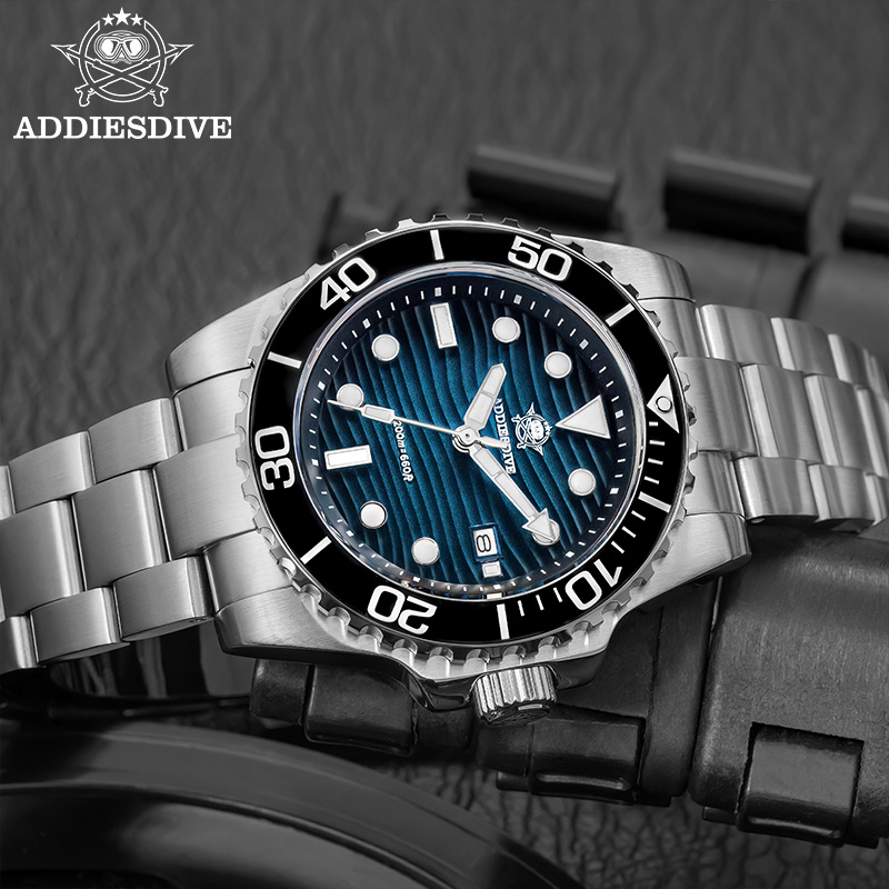 ADDIESDIVE Men's 2115 Quartz W - Luxury Watch Green ulasan dan harga